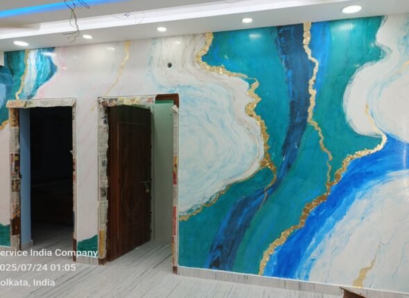 Marble Finish Wall Design