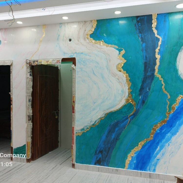 Marble Finish Wall Design